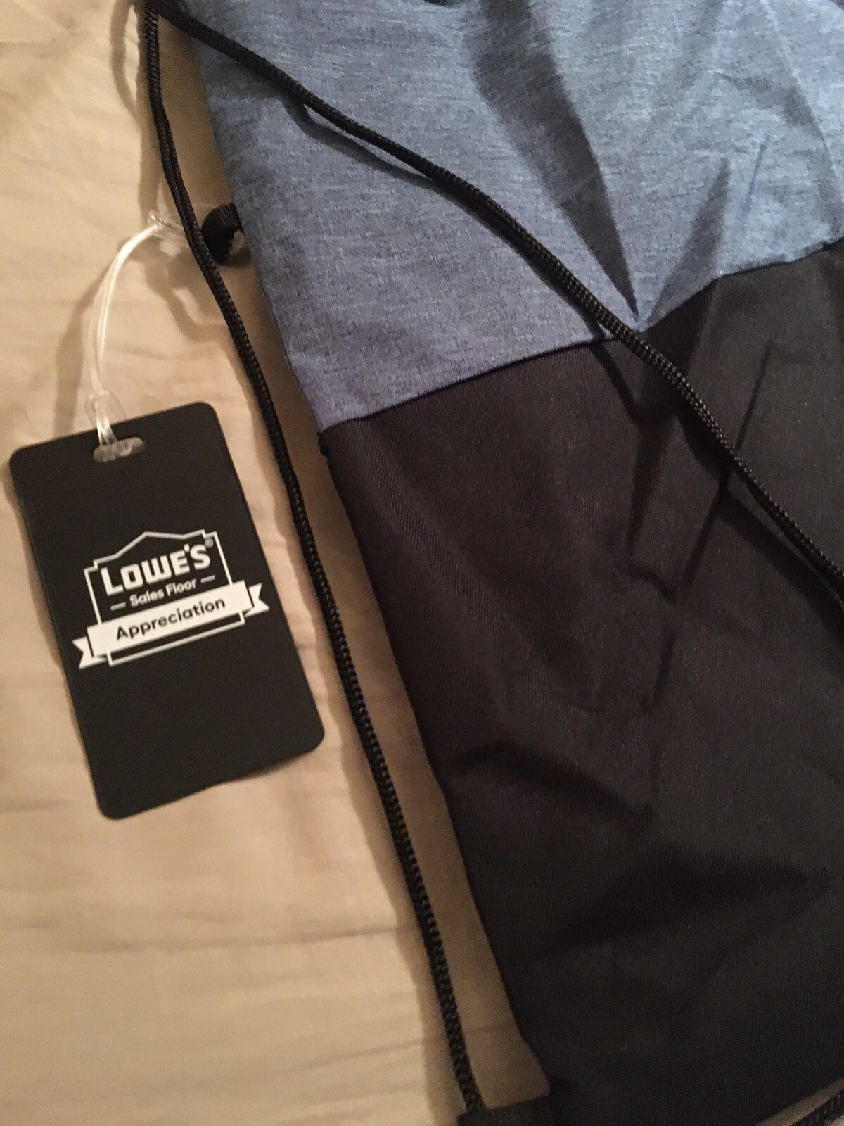Cinch-sack Backpack, Lowes store Drawstring bag & Luggage Tag set, promo goods