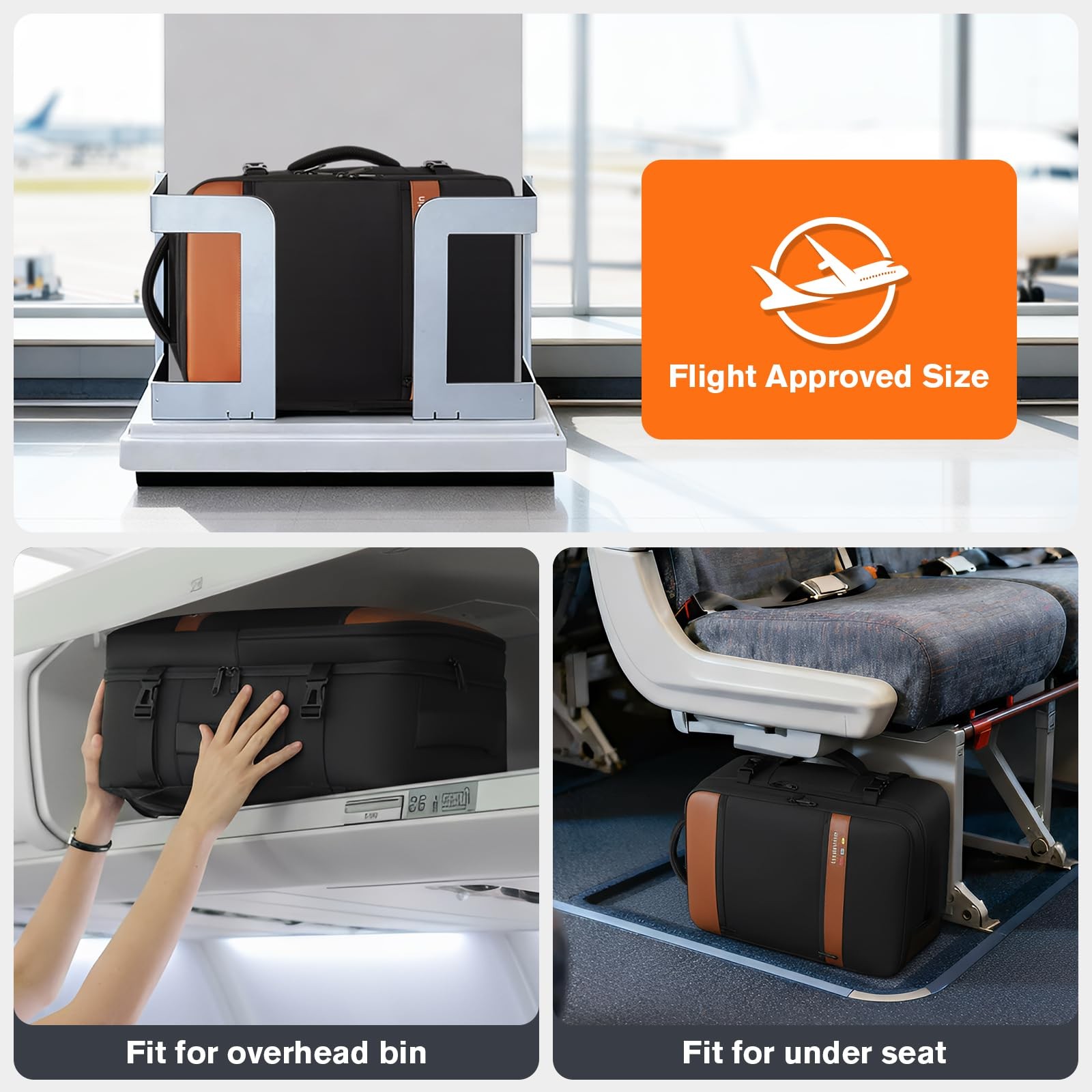 Smart Suitcase-style Laptop Backpack, 25L / 35L Practical Travel Bag for Work…