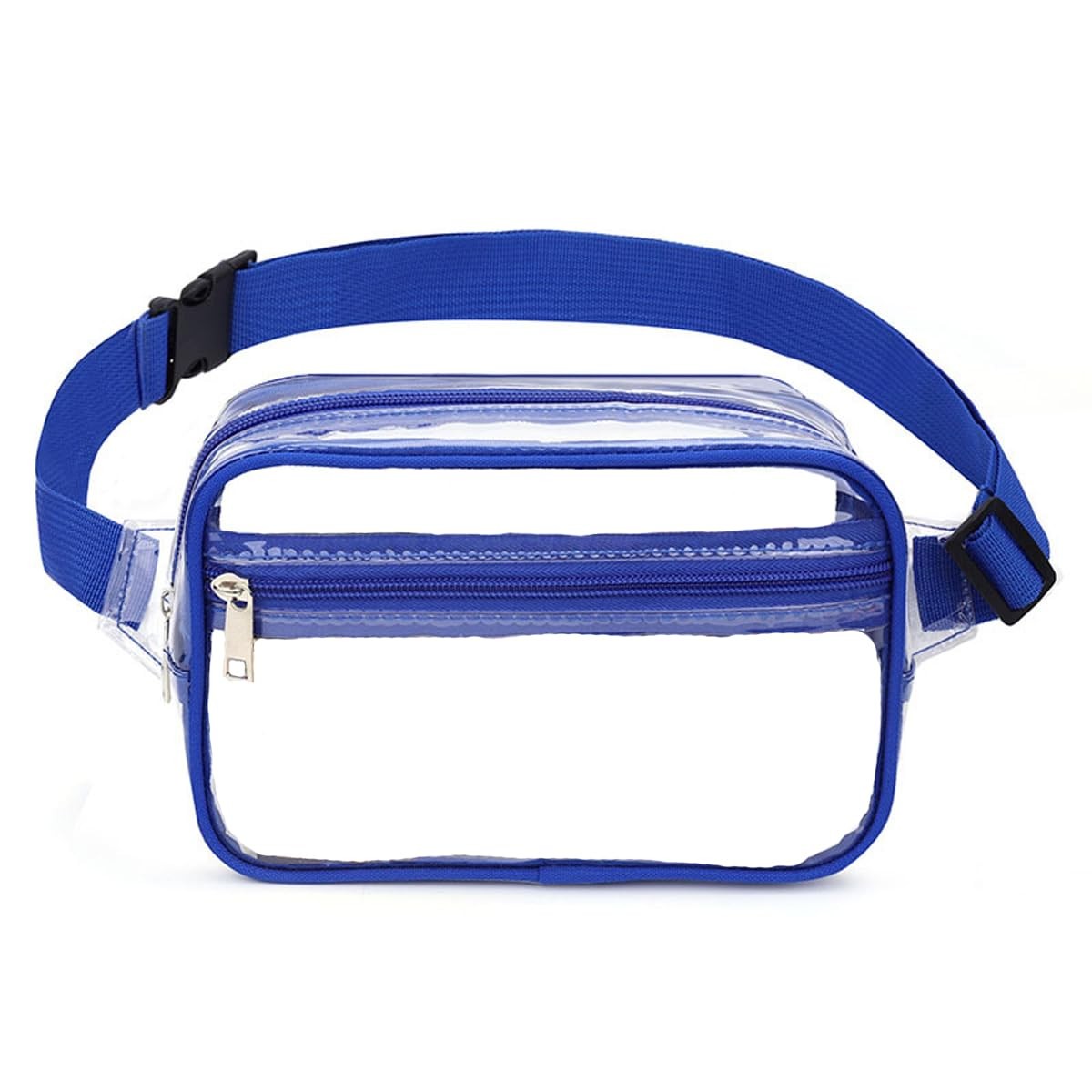 Clear Purses for Women Stadium Fanny Packs, 8.7 x 5.9 x 3.0 inches, Blue