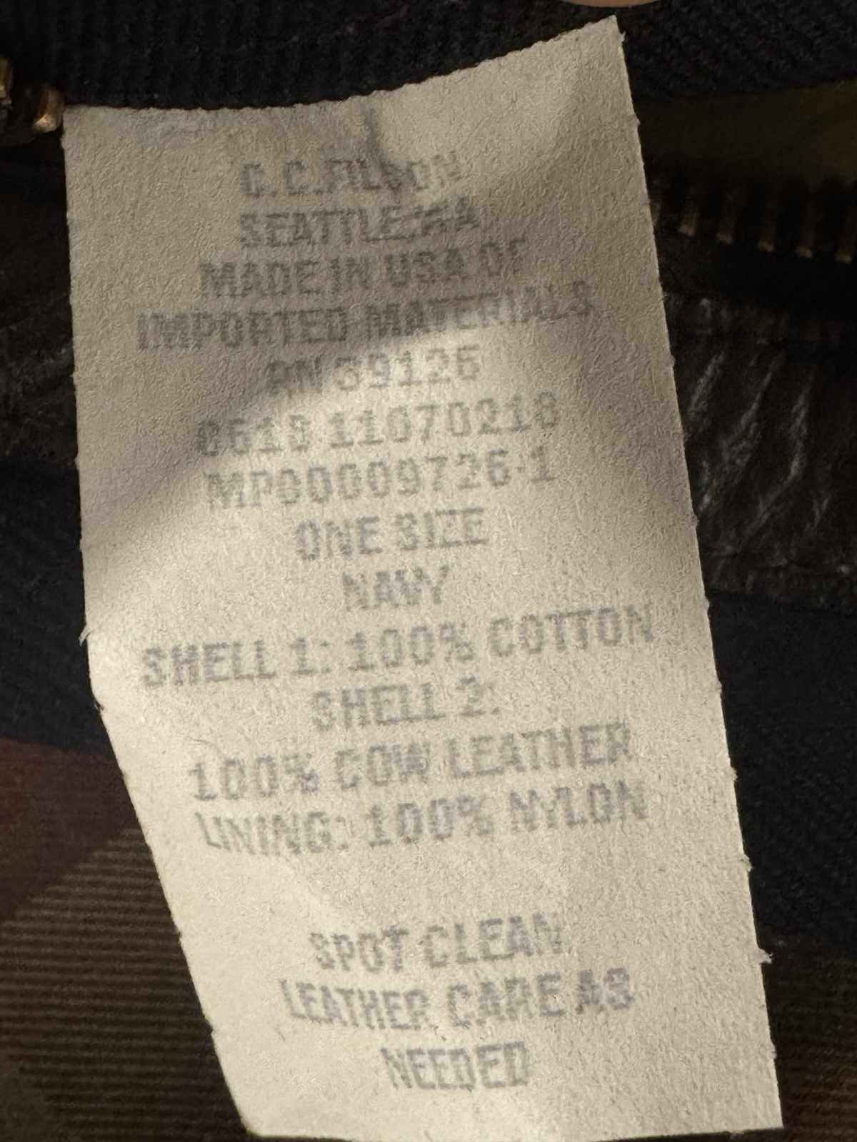 Filson Rugged Twill Travel Kit – Navy – Made in USA – 218 – Dopp Kit