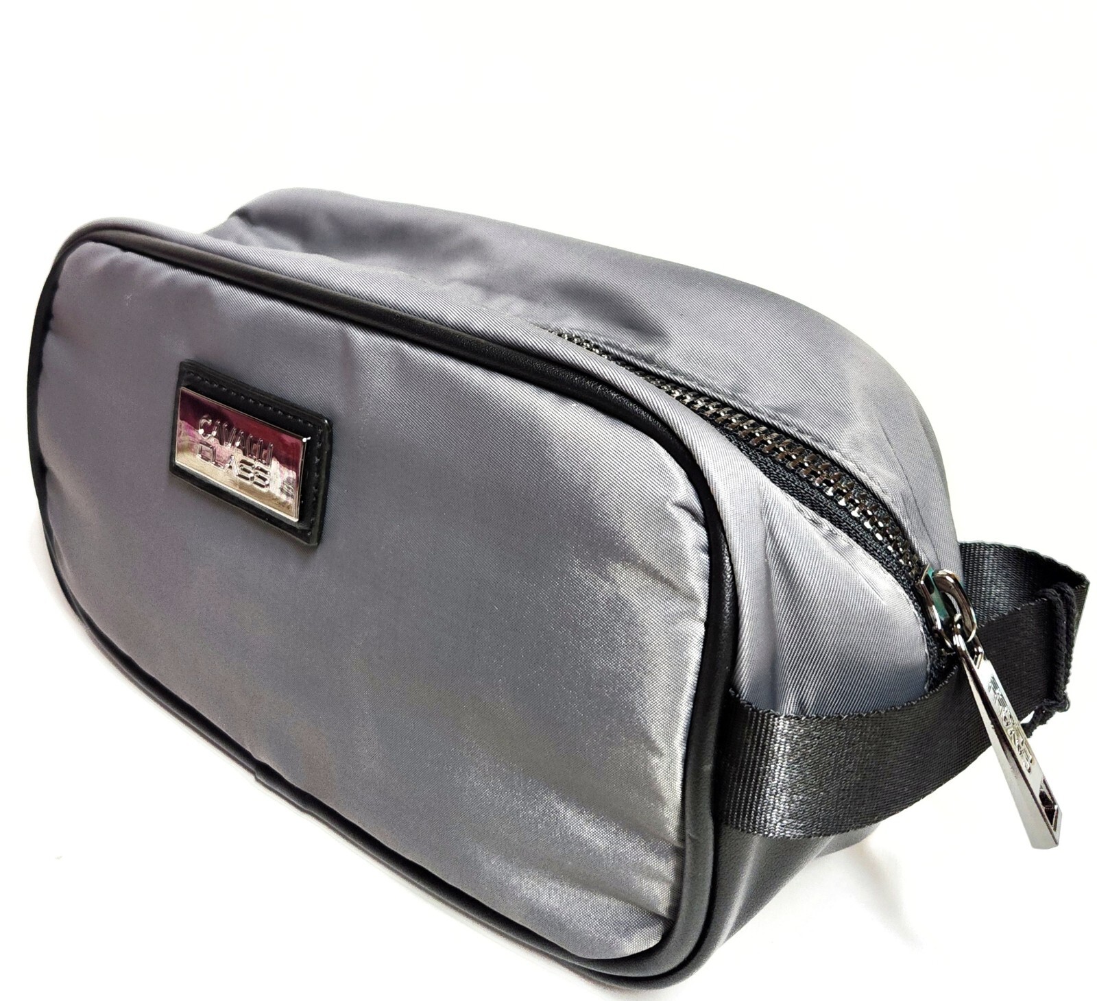 Cavalli Class by Roberto Cavalli Men’s Wash Toiletry Bag Dark Grey Black NWT