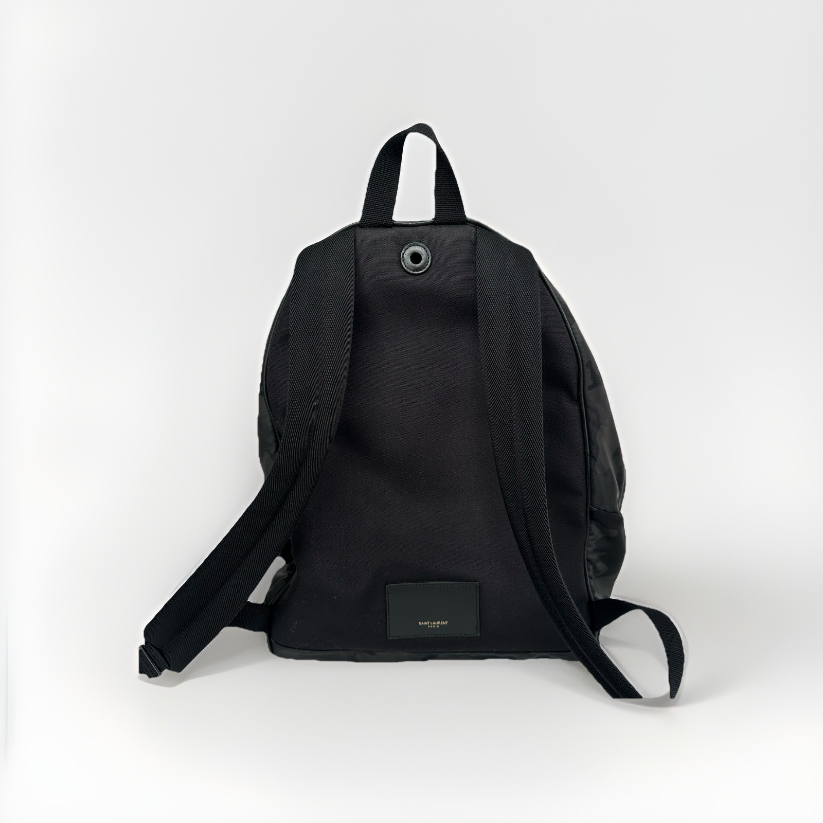 Saint Laurent Black Camo Backpack Multiple Inside Pockets