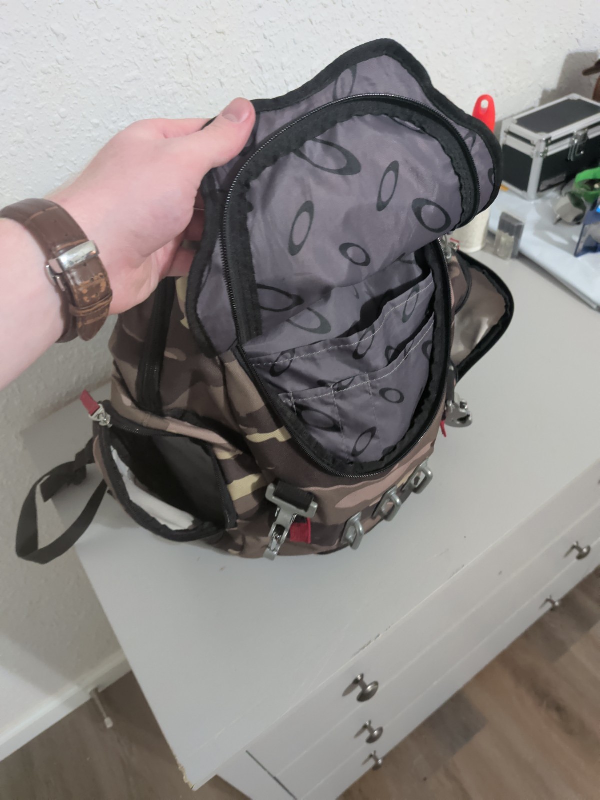 RARE OAKLEY KITCHEN SINK BACKPACK HERB CAMO 34L Tactical Field Gear Day Pack Bag