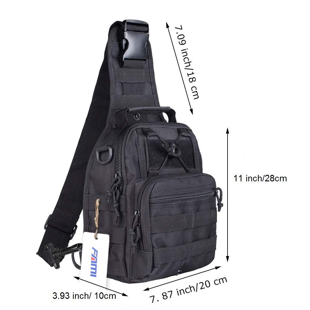 Outdoor Tactical Bag Backpack, Military Sport Bag Pack Sling Shoulder Backpac…