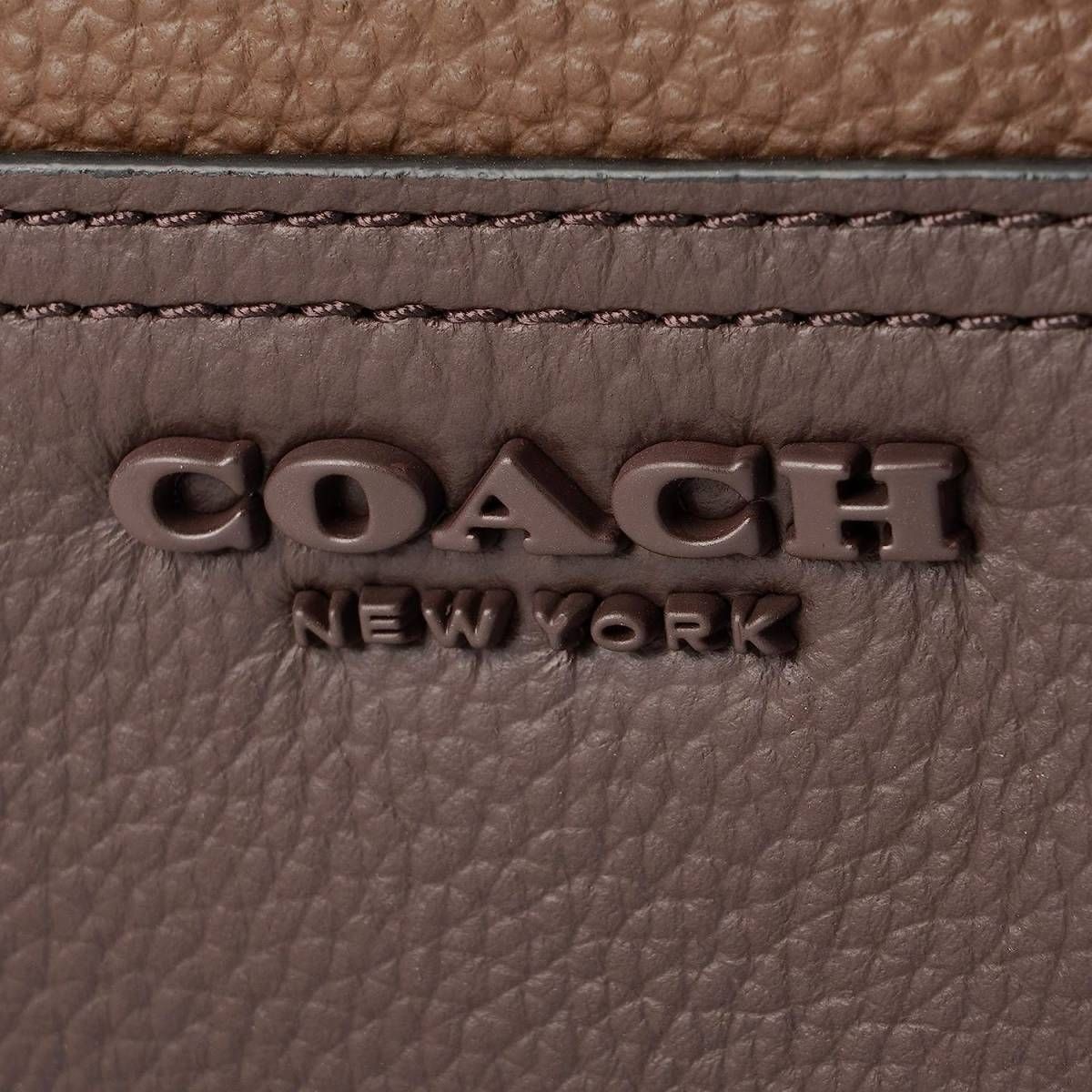 Coach Outlet Hudson Genuine Leather Backpack, A4 Compatible, Brown, Men’s,