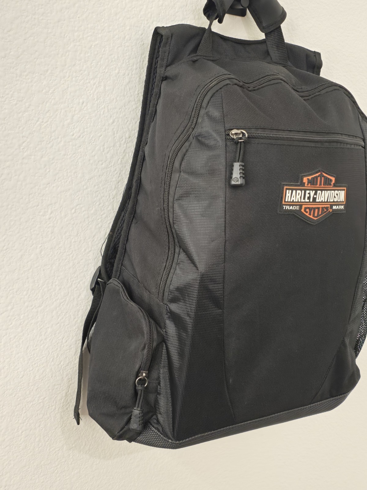 Harley Davidson Backpack Travel Tech Organizer Wallet 12″ / 9″ Lot In Black