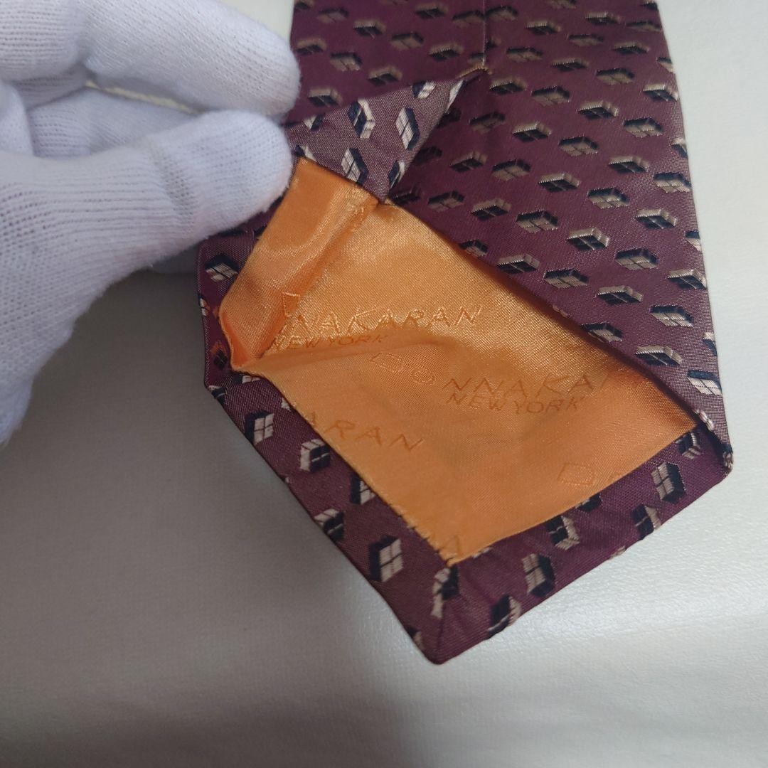Donna Karan New York Tie Brown Patterned Men’s Neckwear