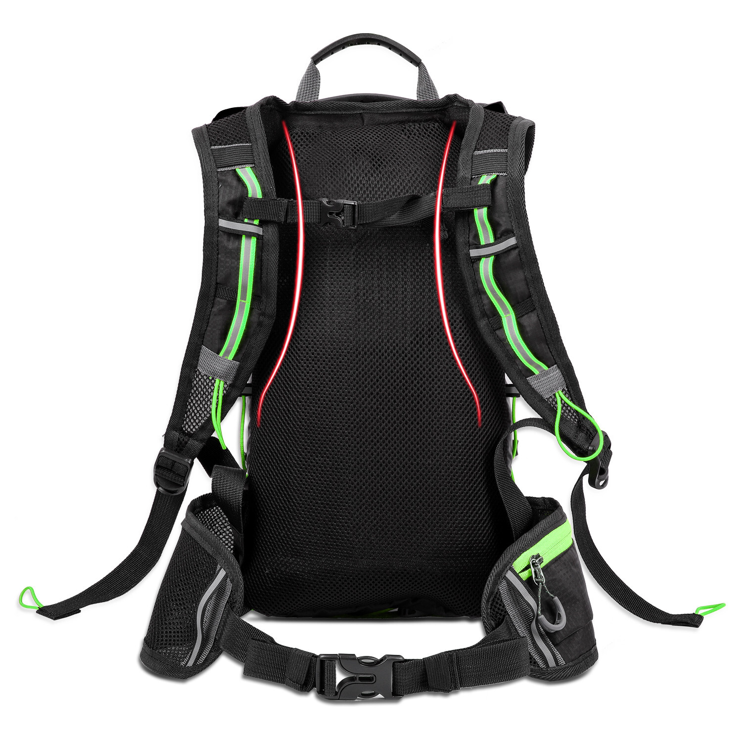 WEST BIKING Waterproof Mini Bag Hard Shell Sports Cycling Backpack Black Smooth