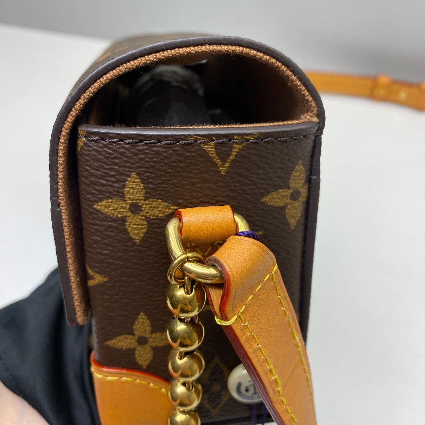 Louis Vuitton Pre-Owned Authentic STEAMER Mini Handbag Box Clutch M14738 18x11cm