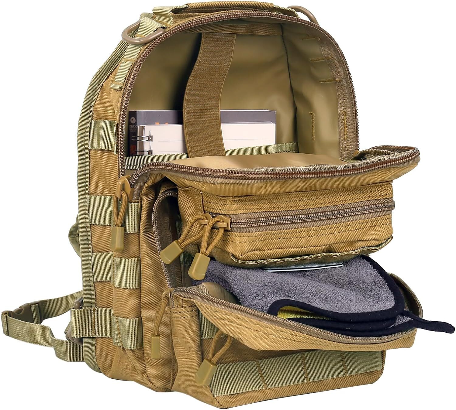 Tactical Sling Bag Military Rover Shoulder Backpack EDC Molle Assault Range Bag