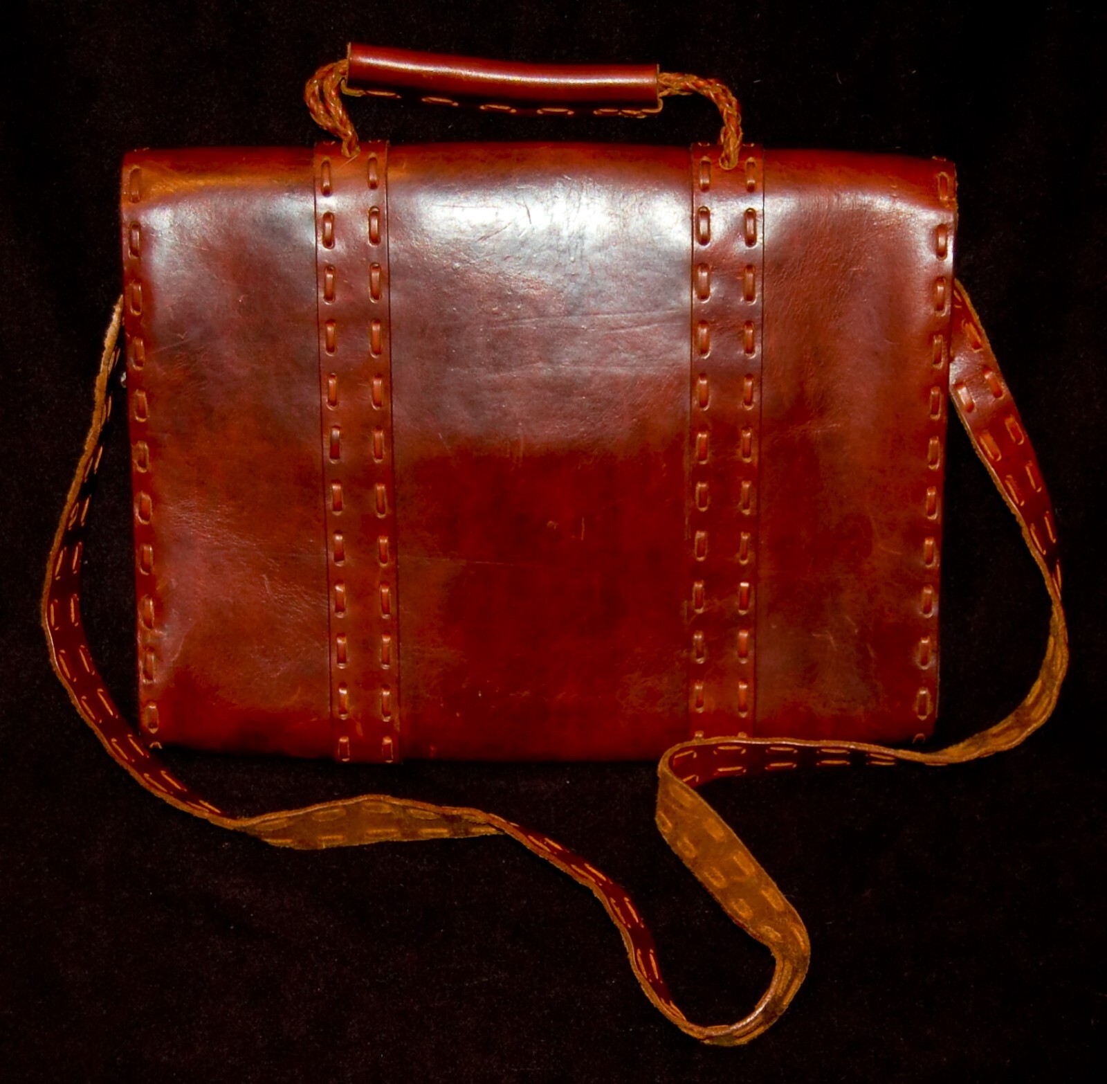 BRIEFCASE Travel Documents Laptop Notebook HIGH QUALITY LEATHER Reg.395$