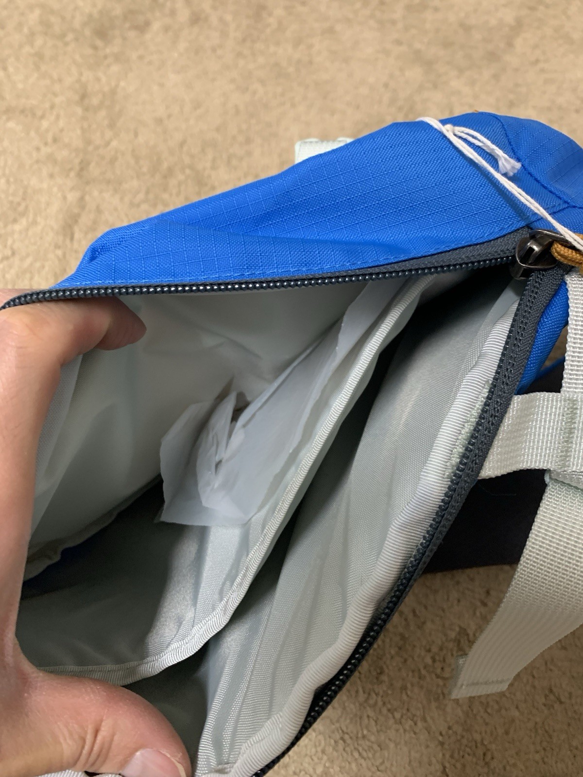 Patagonia Atom Sling 8L – Patchwork Vessel Blue – Lightweight Crossbody Pack Bag