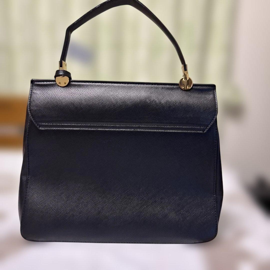 [New] Catty Ferrari Formal Business Bag Black Large Capacity