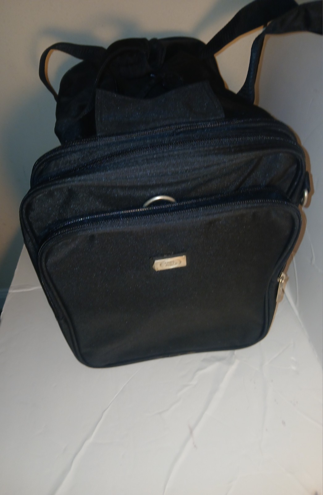 Land Rover Black Collapsible Duffel Tote Travel With Shoulder Strap