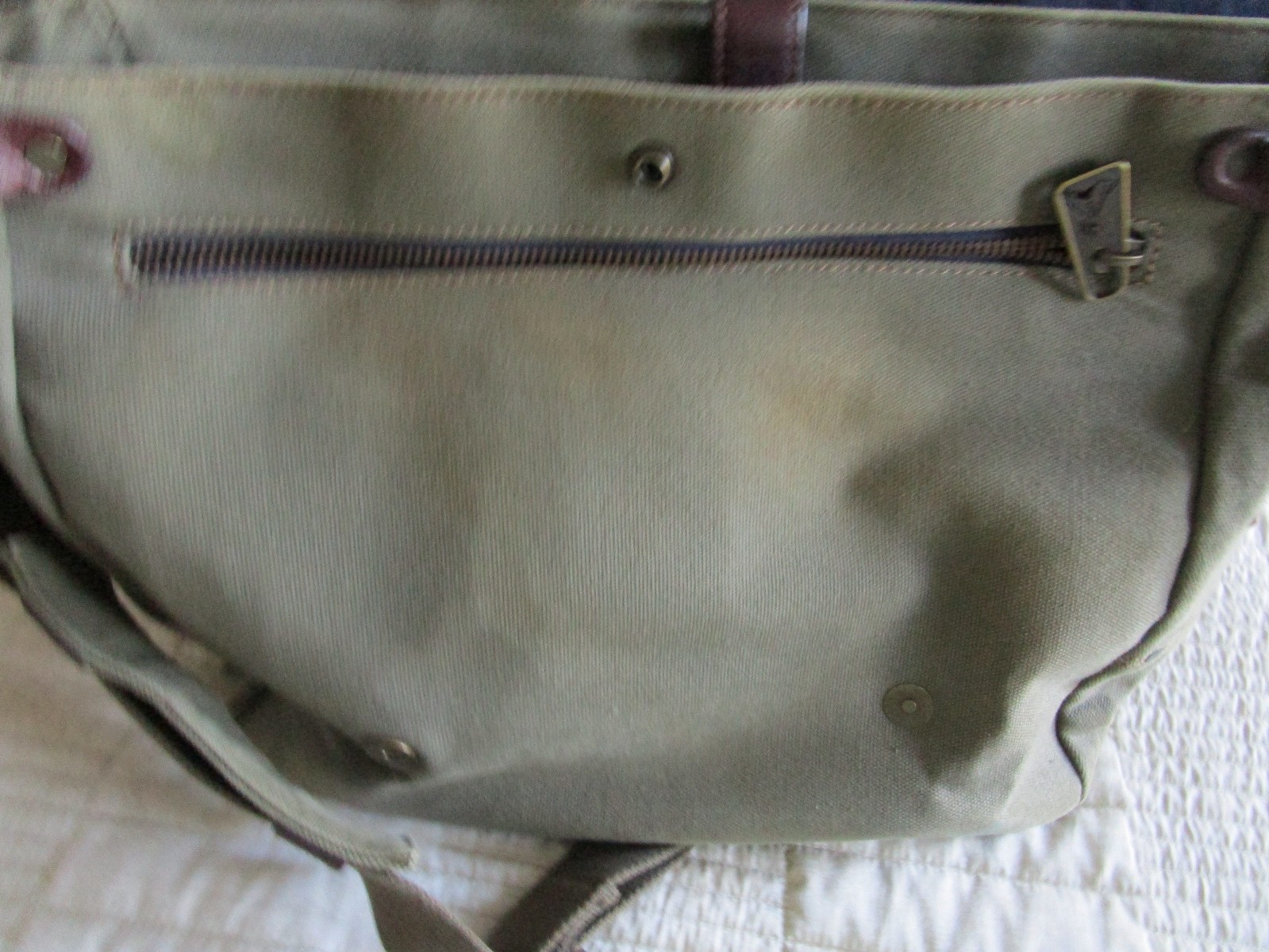 Pendleton National Parks Patches Canvas Leather Messenger Laptop Bag RARE Unisex