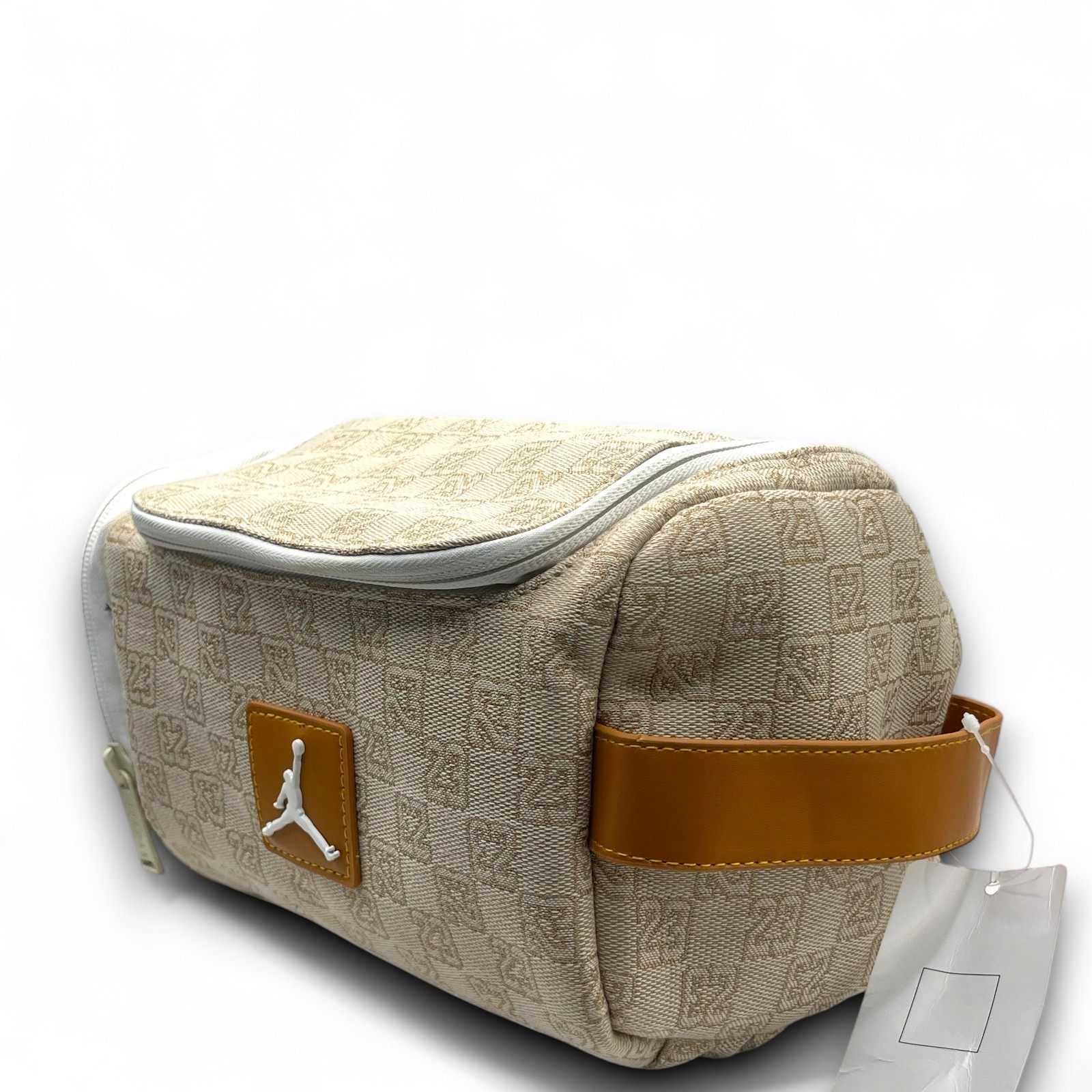 Air Jordan Monogram Logo Jacquard Dopp Kit 5.9L Luxury Travel Bag
