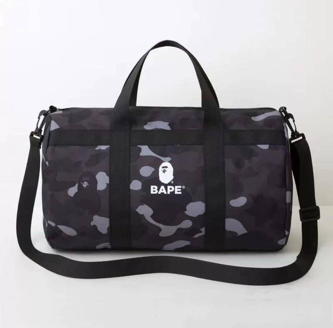A BATHING APE BAPE Black CAMO Duffel Bag SPRING Collection 2022 book appendix