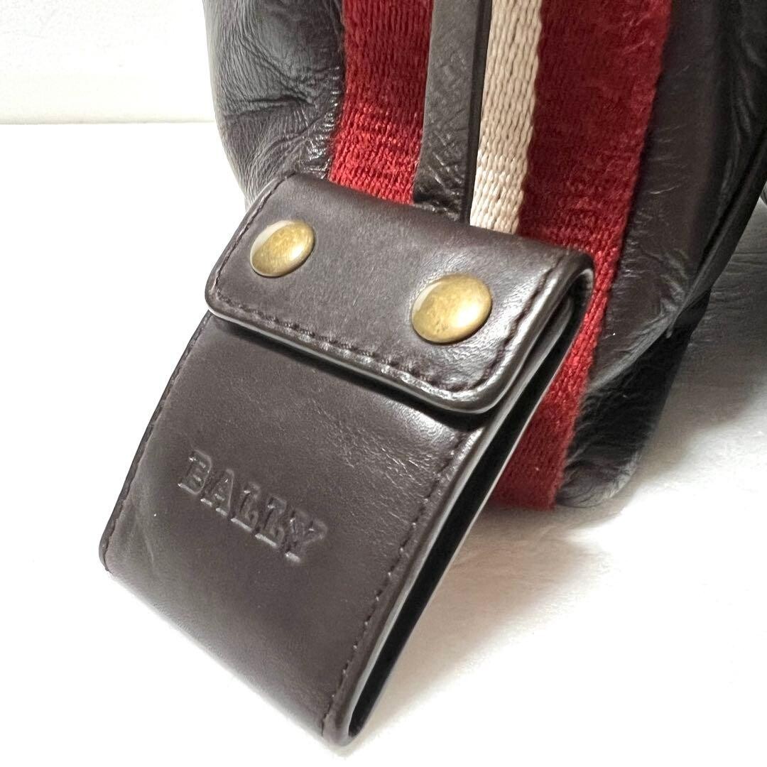 BALLY Trainspotting Brown Leather Messenger Bag Crossbody Adjustable Strap