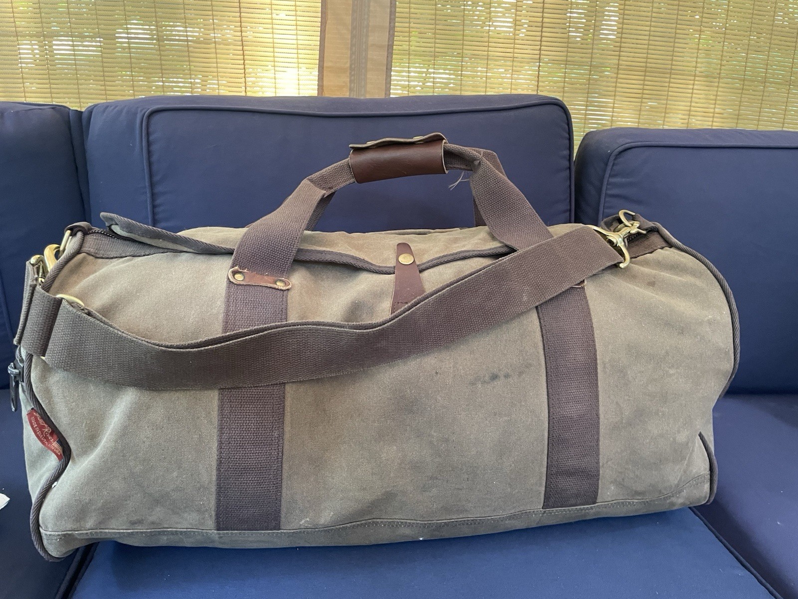 Frost River Explorer Medium Duffel Bag Waxed Canvas Leather Luggage Made in USA