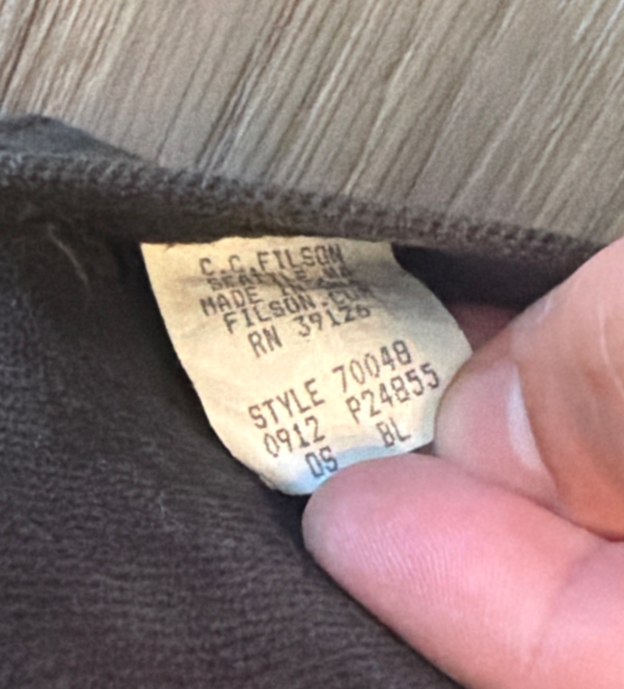 Vintage Filson 70048 Black Rugged Twill Tote Bag | Made in USA | Rare Sample