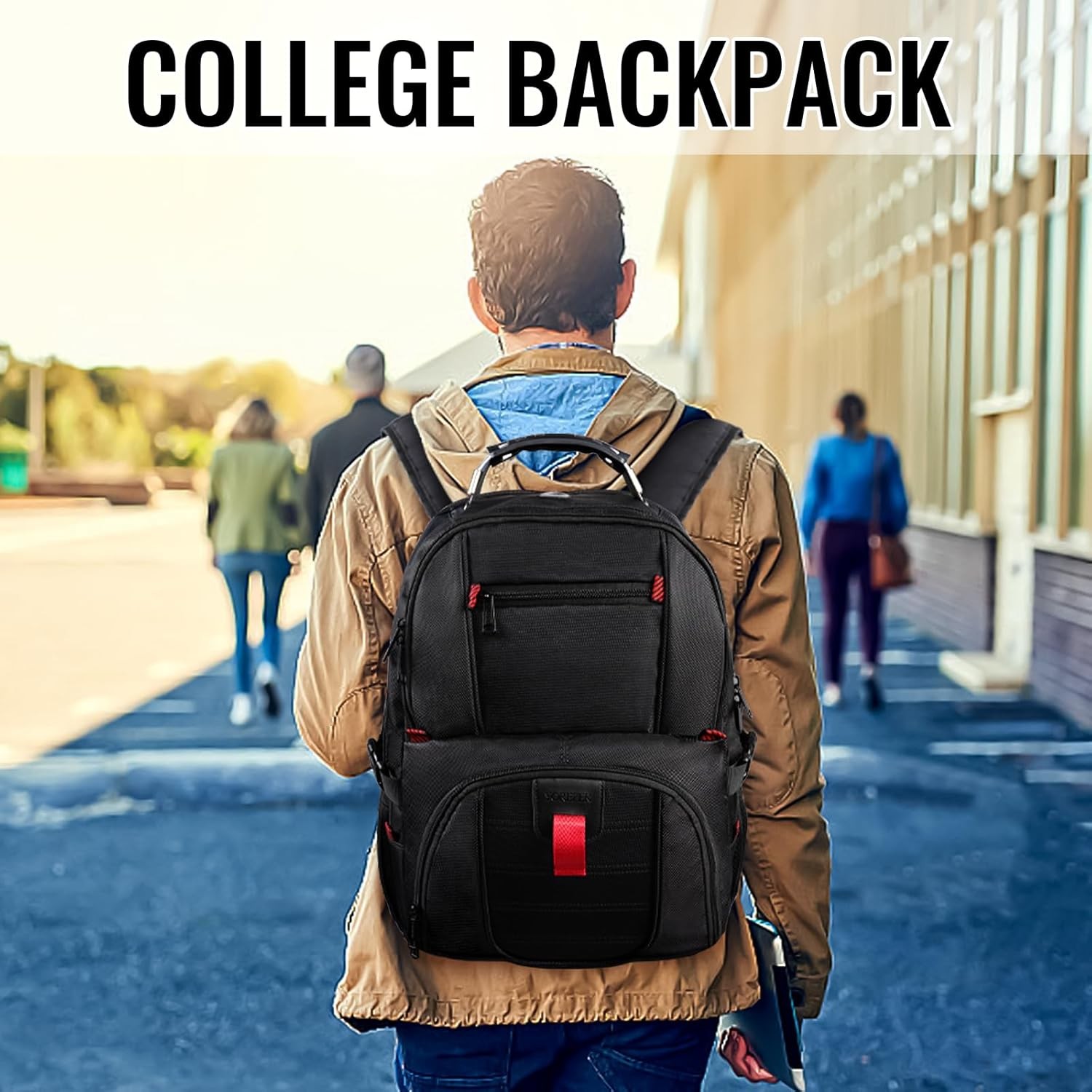 Travel Backpack Extra Large 50L Laptop Backpacks for Men Women Water Resistant
