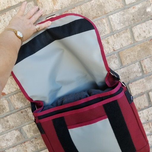 Velocity Waterproof Deliver Carrier Crossbody Shoulder Messenger Bag (15x14x5)