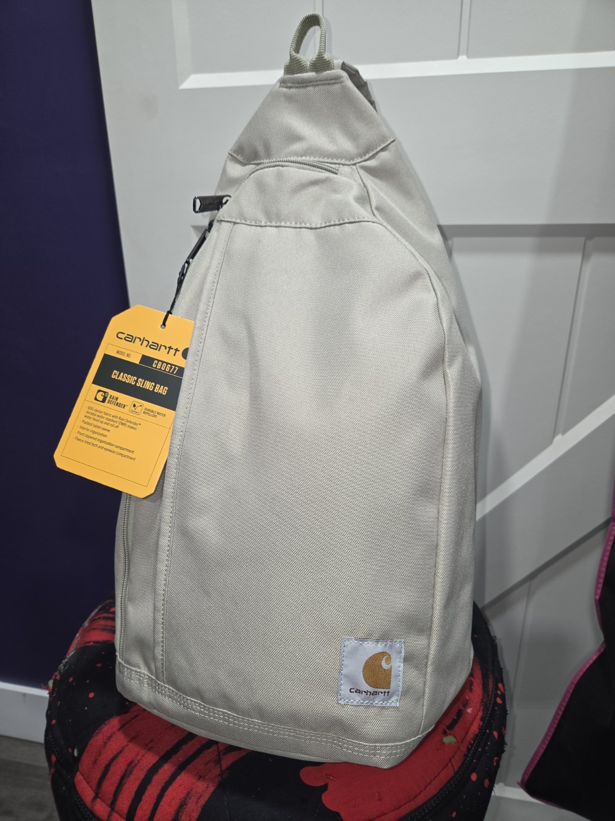 Carhartt Sling Bag Rugged Rain Defender Water Repellent Crossbody Hands Free