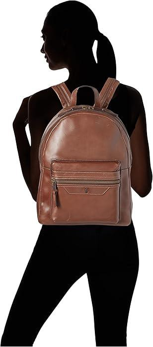 $398 – Frye Grant Leather Backpack in Dark Brown