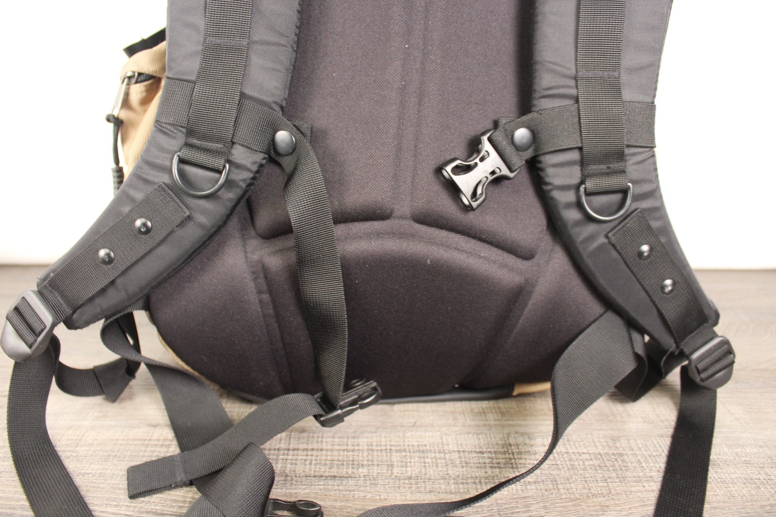 Vintage Y2K Oakley Icon Backpack Desert Tan Black Military Rucksack Clean Shape