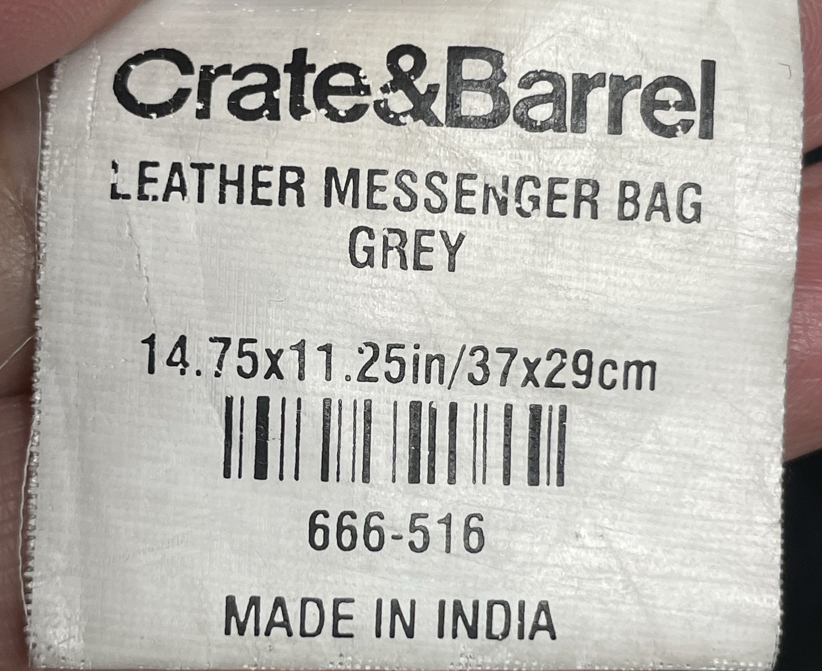 Genuine Leather Messenger Laptop Bag Greenish Gray Adjustable Strap Large