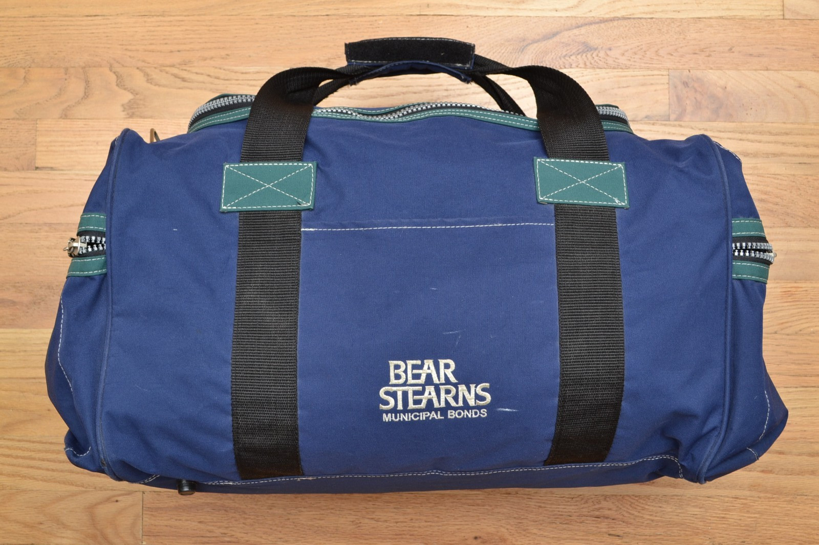 Gemline Bear Stearns Municipal Bonds Banker Duffel Bag Canvas Blue 19 x 12 x 12
