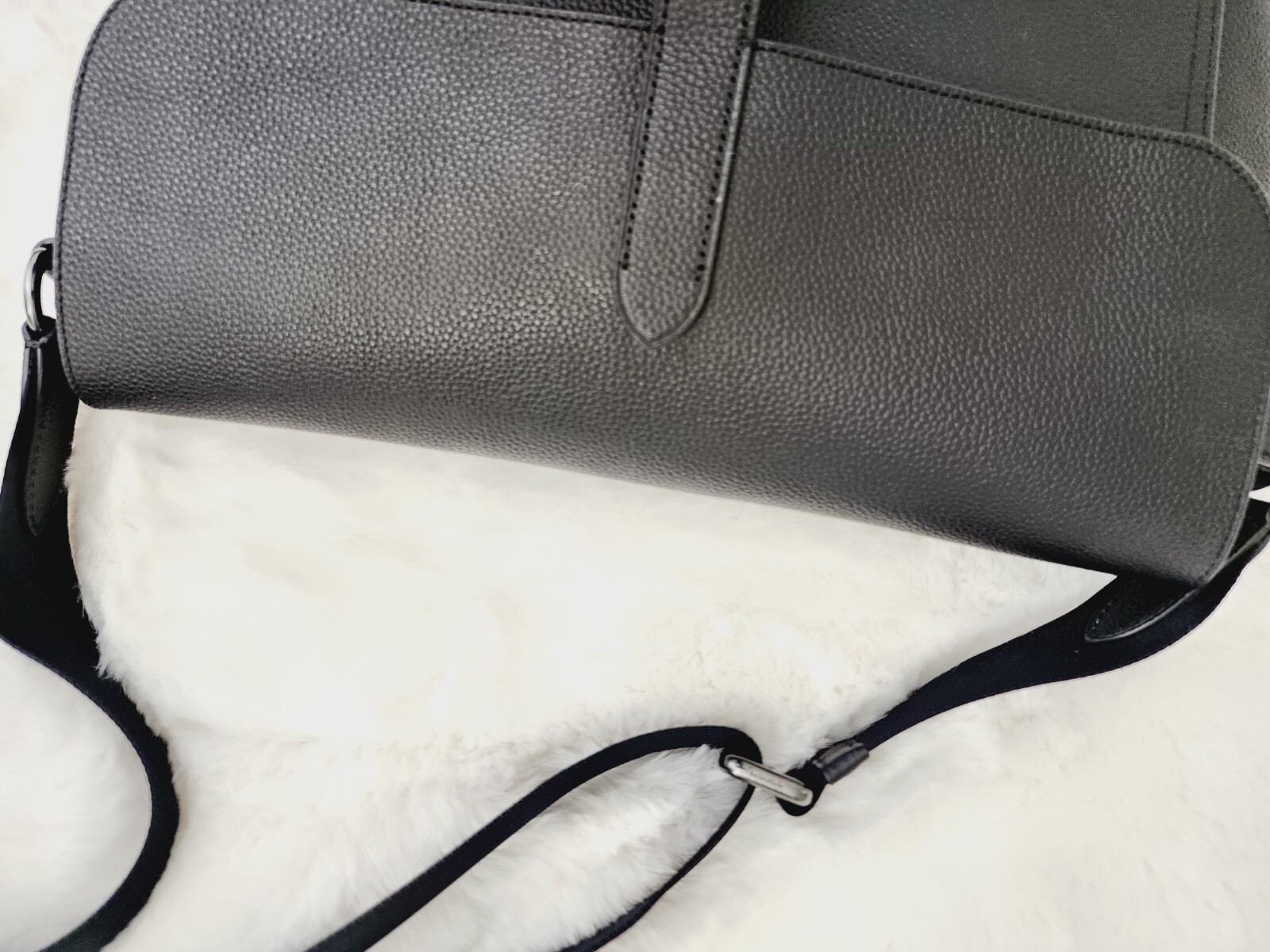 Coach Hudson Messenger Men’s Bag Pebble Leather Black 88892 Unisex Authentic