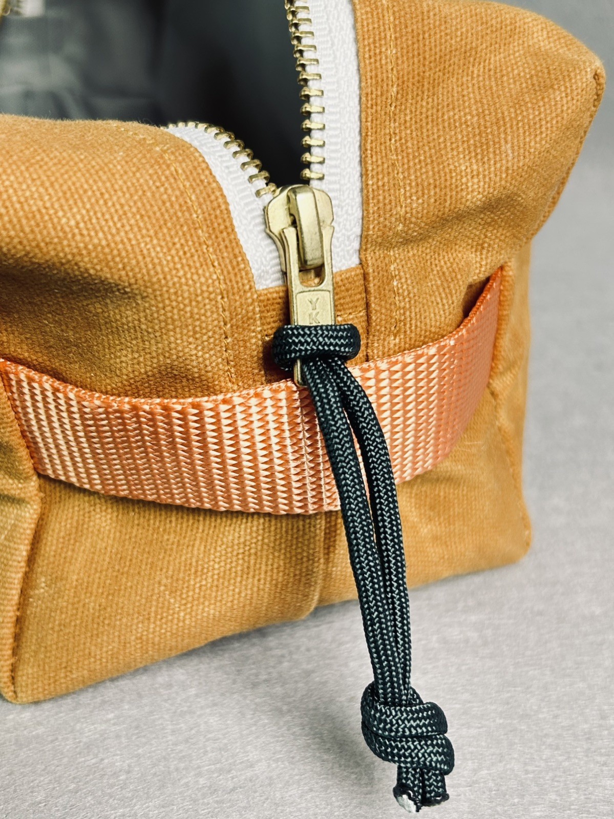 Newton Supply Co Dopp Kit Tan Waxed Canvas Toiletry Travel Cordura Waterproof