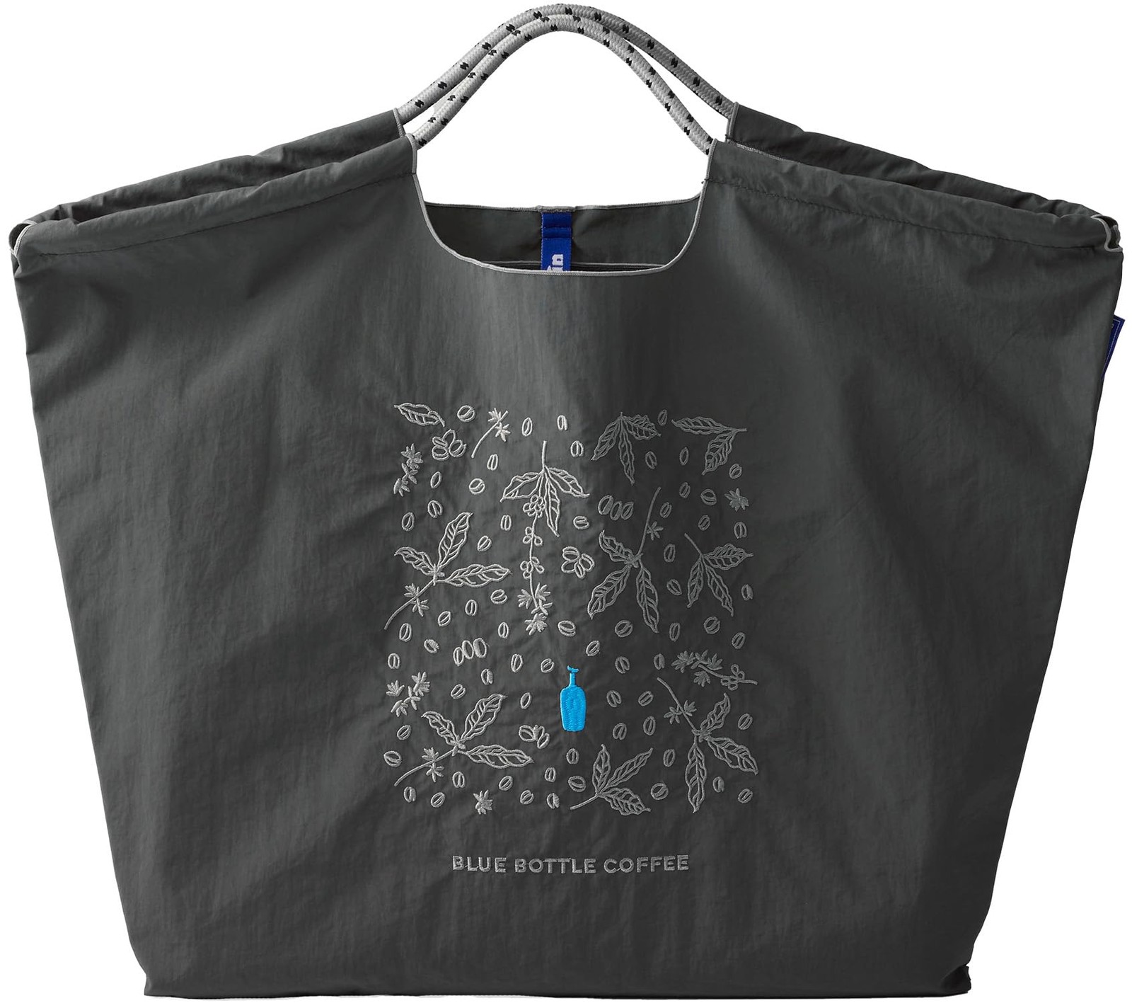 Blue Bottle Coffee x Ball & Chain Embroidery Eco Bag Coffee Leaves Large New