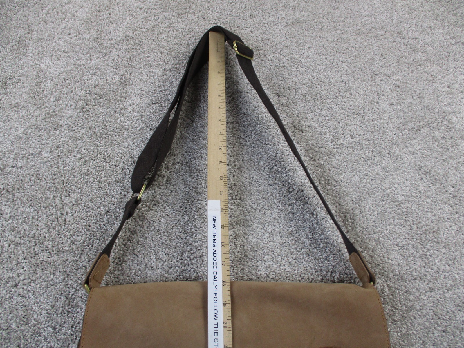 Pendleton Mens Wool Plaid Leather Messenger Bag Crosssbody Laptop School Travel