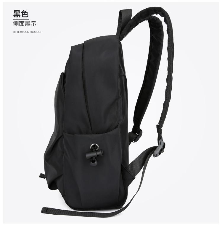 Mini Men’s Backpack Fashion Small Black Shoulder School Bag for Man Canvas