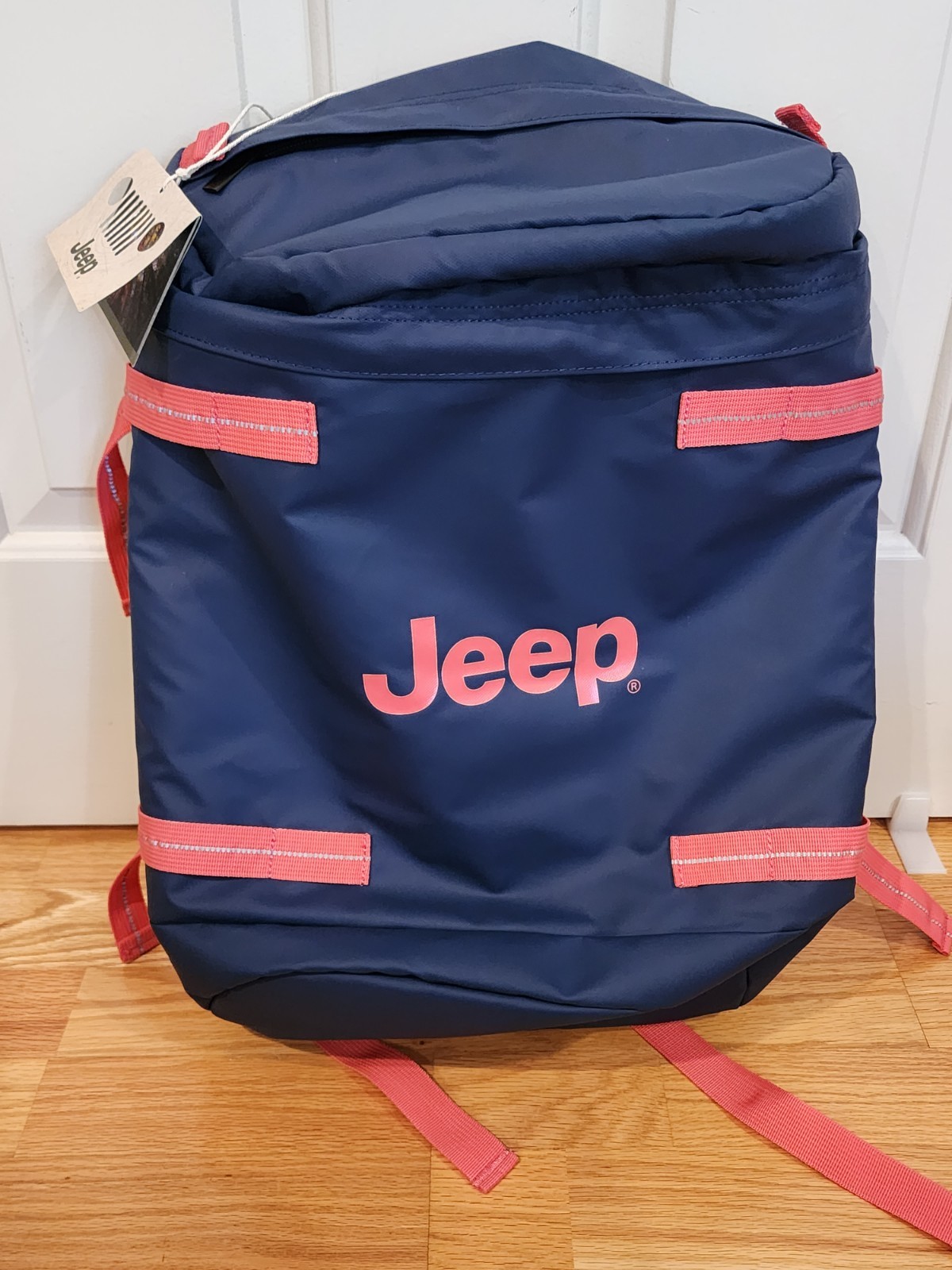 NEW! NWT Jeep Cylindrical Laptop Backpack Twilight Navy Fast Free Ship JS013C