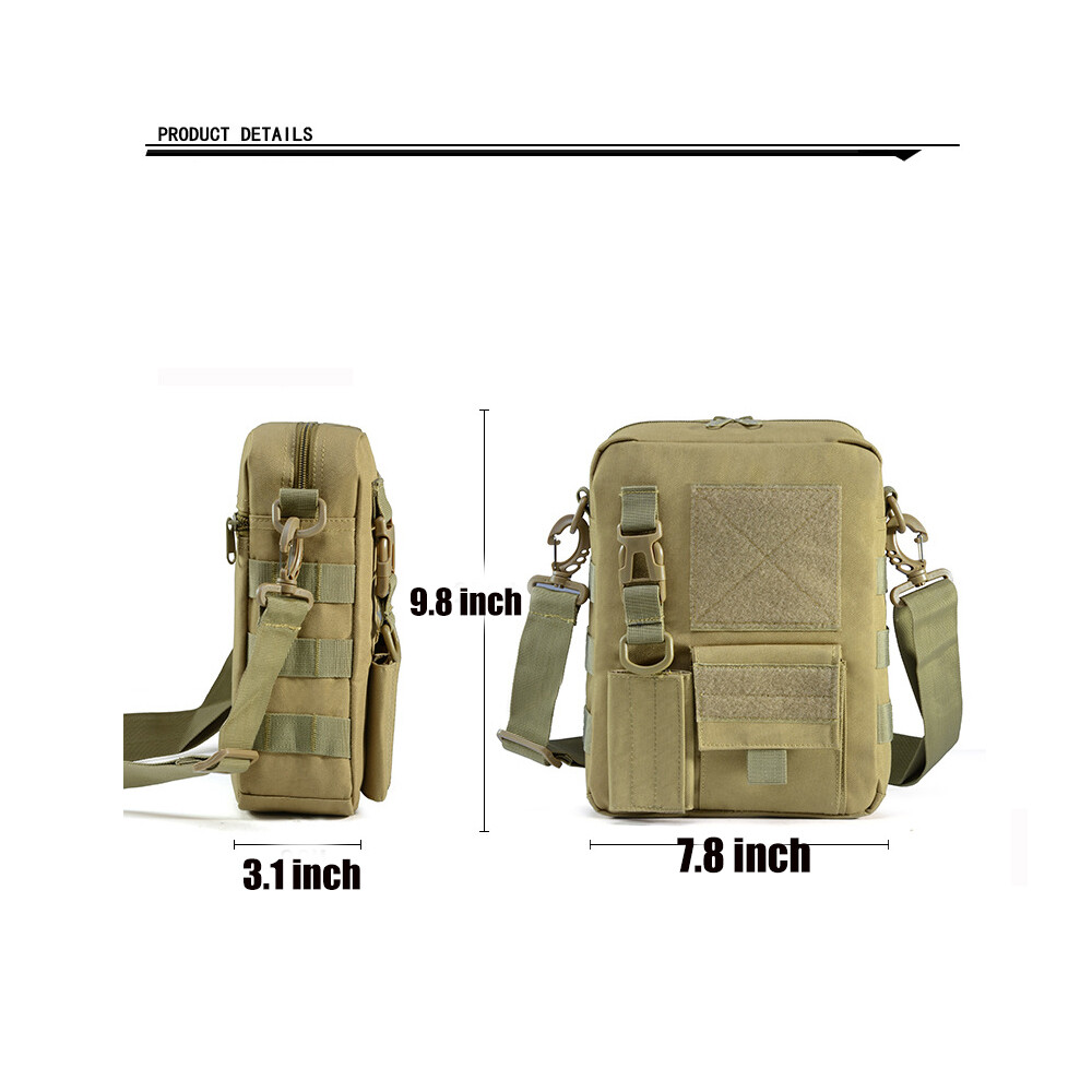 Mens Messenger Bag Waterproof Shoulder / Cross Body Backpack Tactical Sling Bag