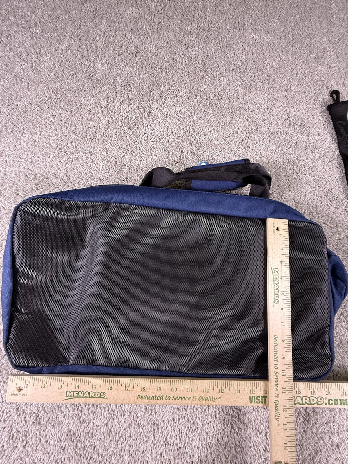 NWT Cookies Smell Proof Large Duffel Bag Navy Blue White Lettering