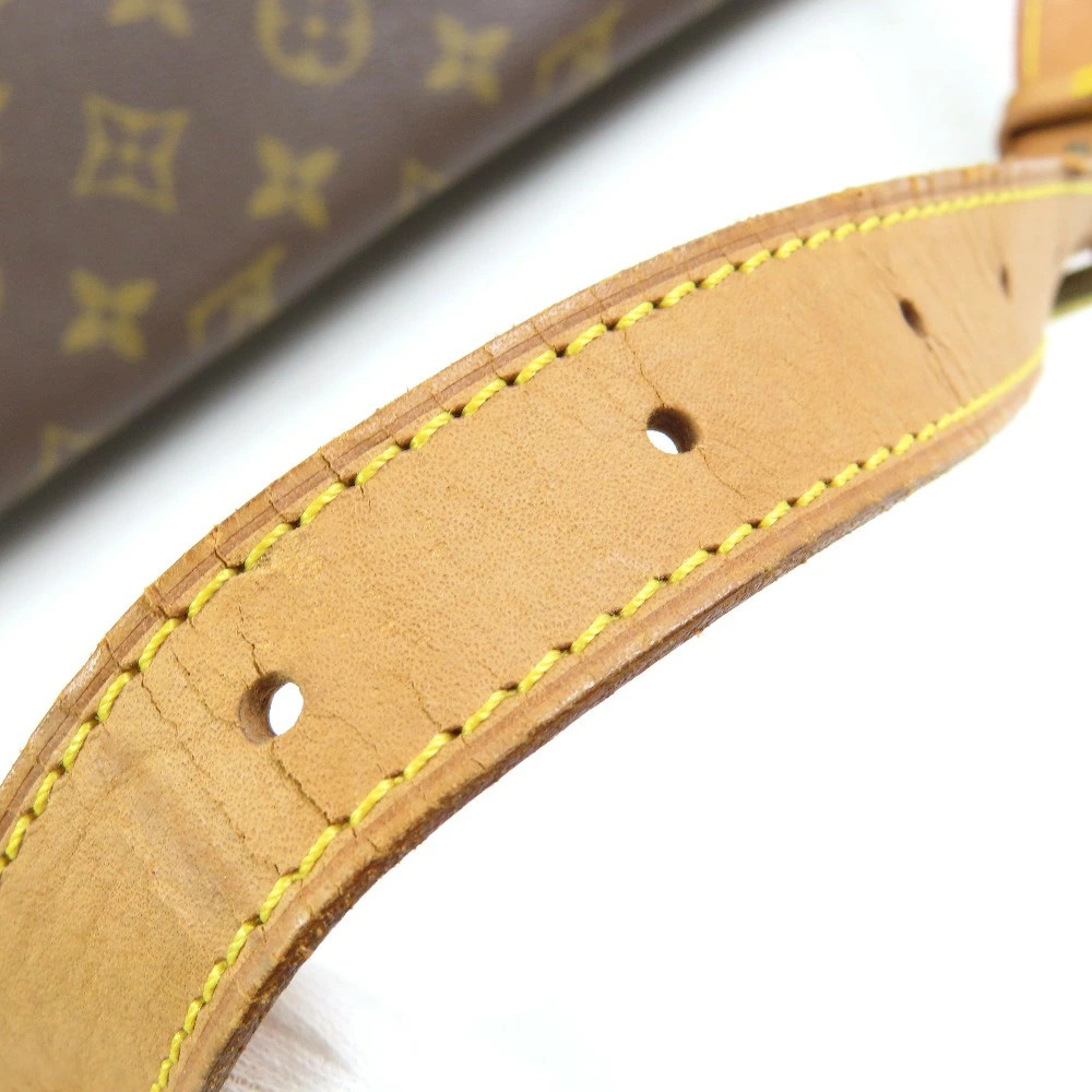 Louis Vuitton Gibessiere GM Monogram Shoulder Bag Pad PVC Vachetta