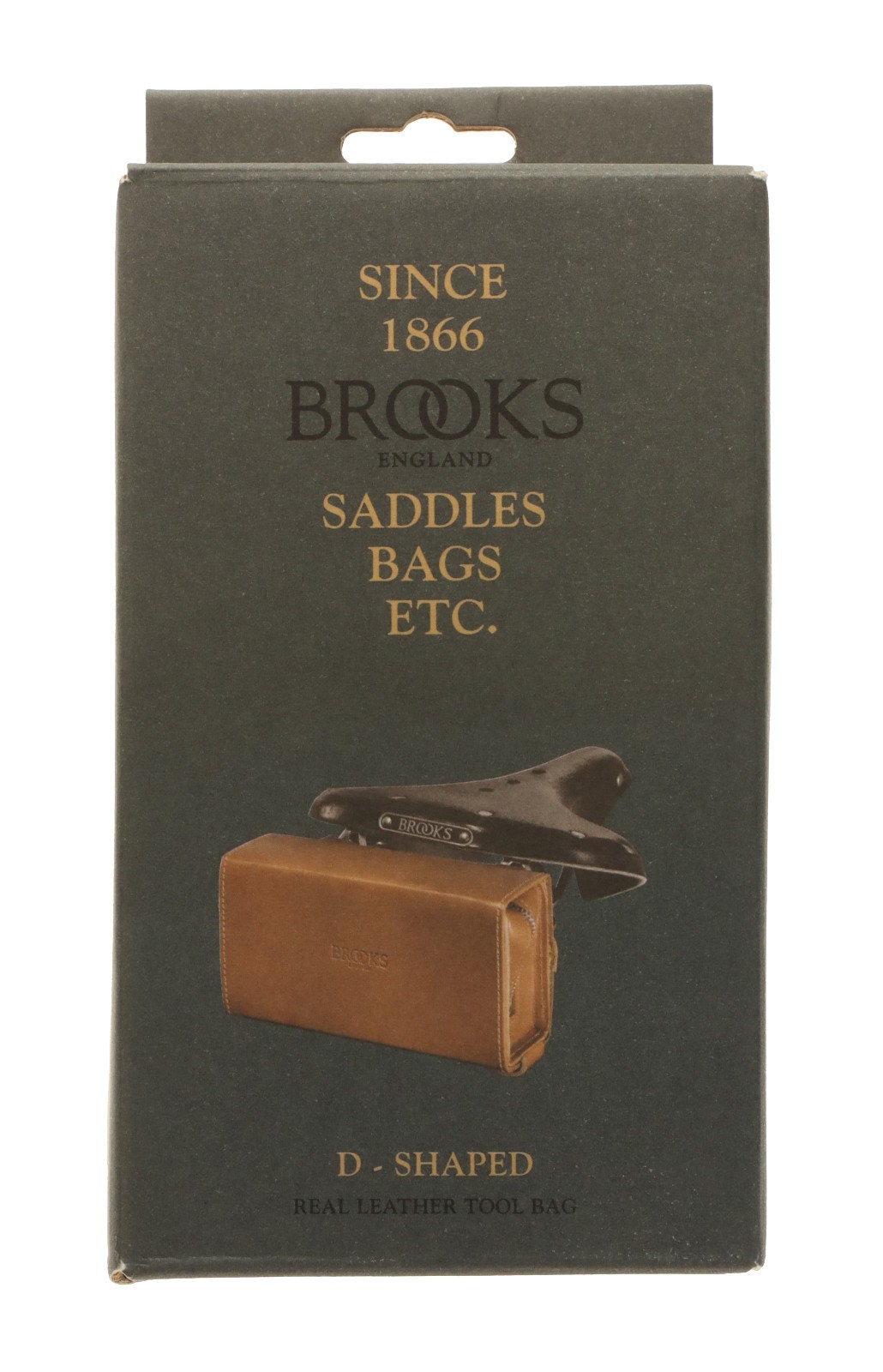 Brooks D-Shaped Saddle Bag 0.75L Brown Leather NEW NOS NIB