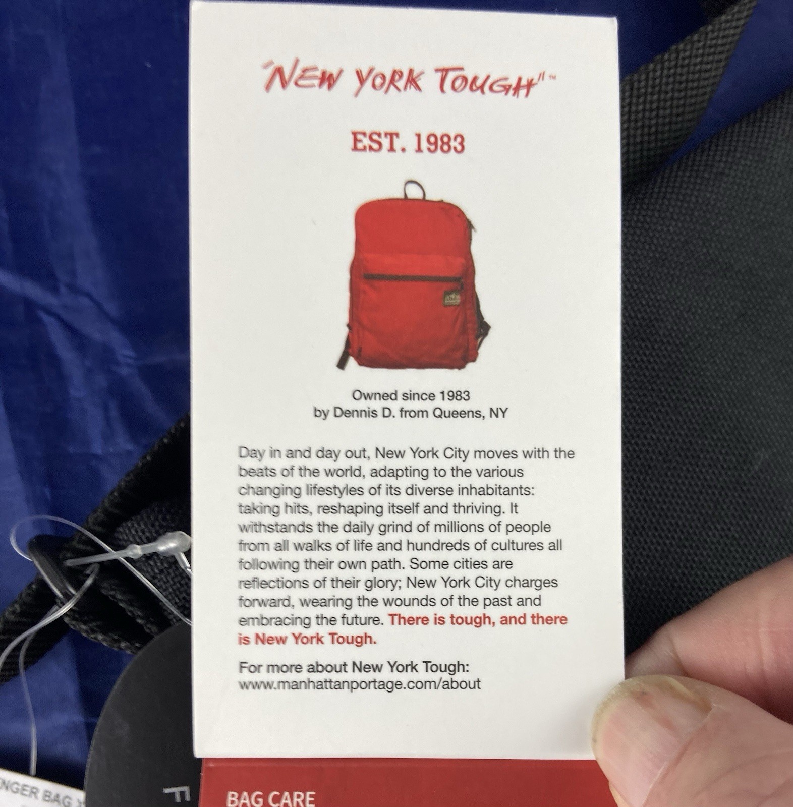 Manhattan Portage Nylon Messenger Bag Crossbody Black 11.5” Wide X 7.5” Tall NWT
