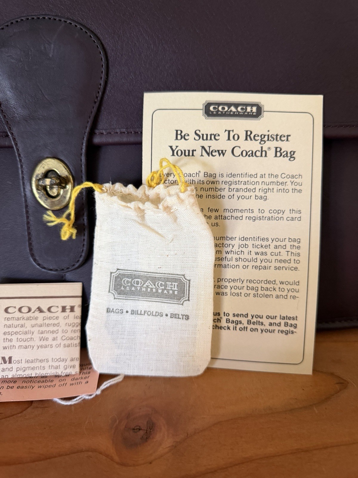 Coach Metropolitan Briefcase -NWT – Deadstock – Full Set – 1970s – Made In NYC