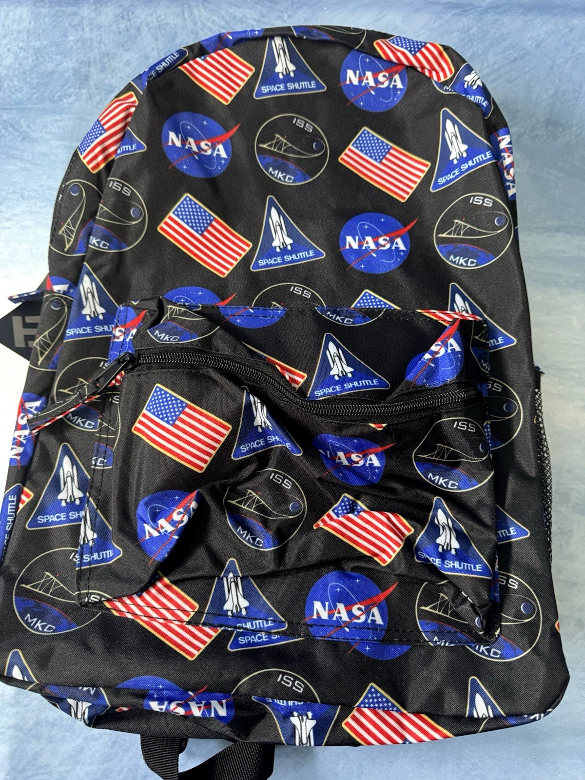 NASA Backpack Bioworld Apollo 11 Space Shuttle Patch Travel Book Bag