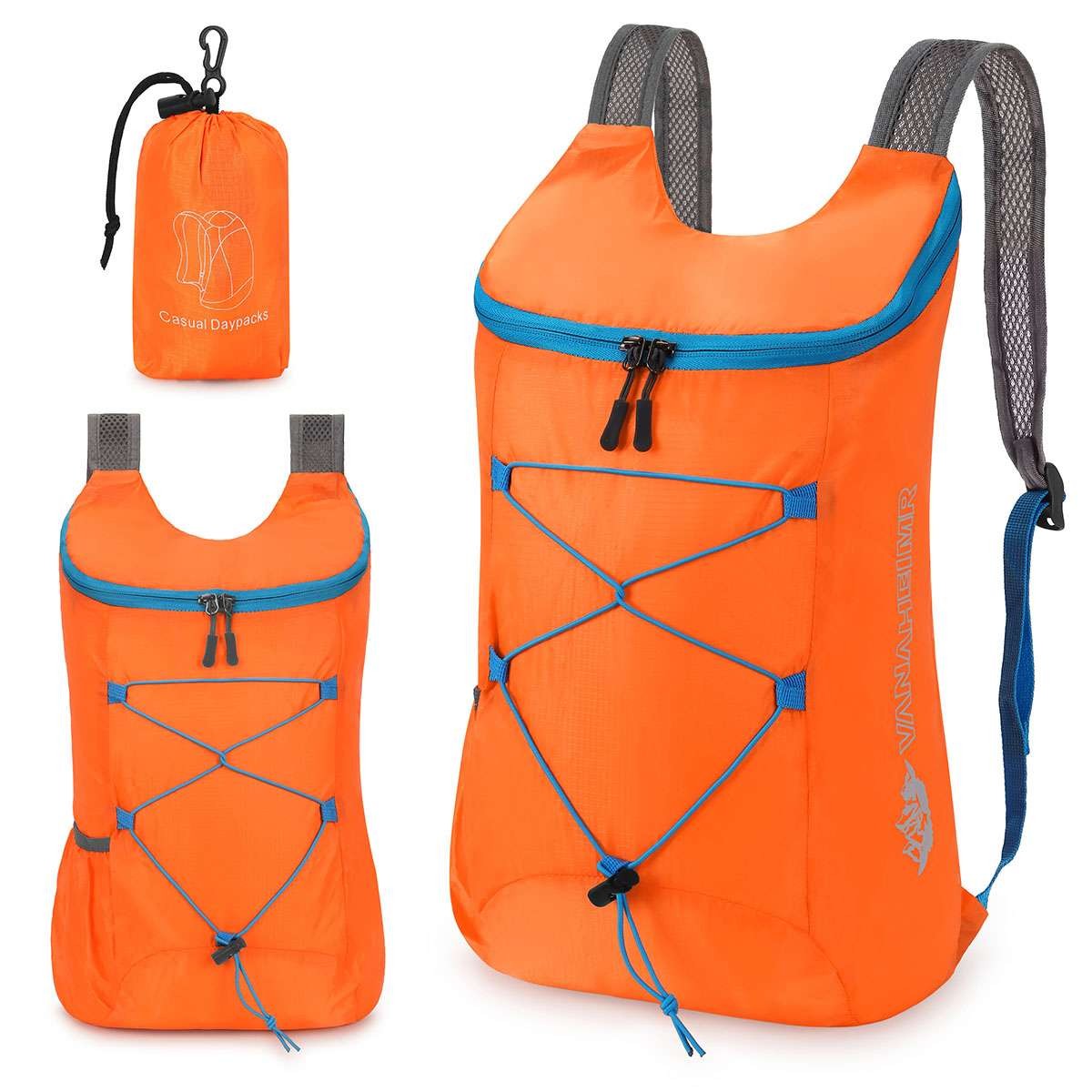 Durable Lightweight Packable Backpack Water Resistant Travel Daypack Foldable US