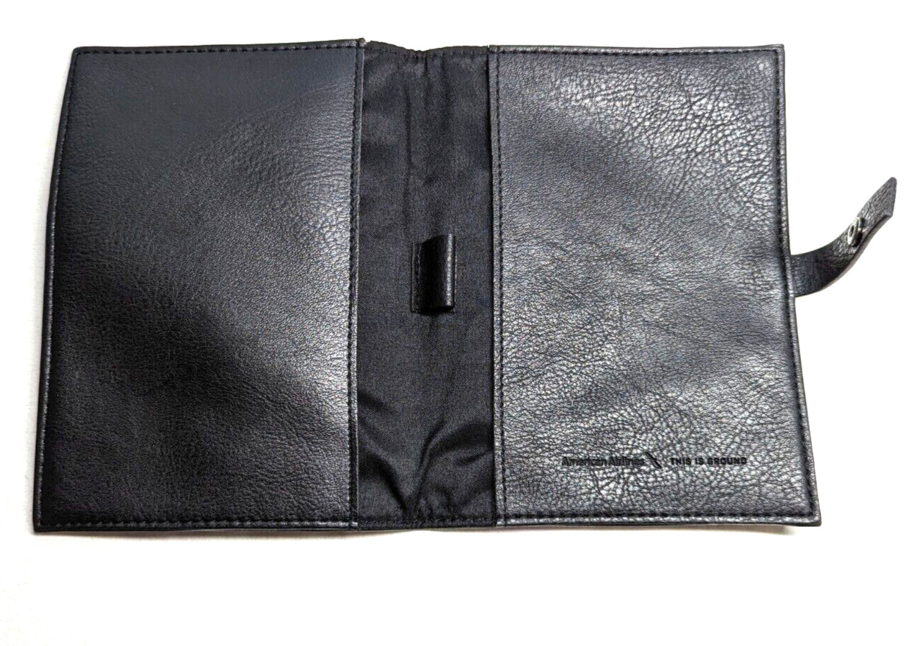 American Airlines This is Ground Amenity Kit Pen Holder Black Vegan No Contents