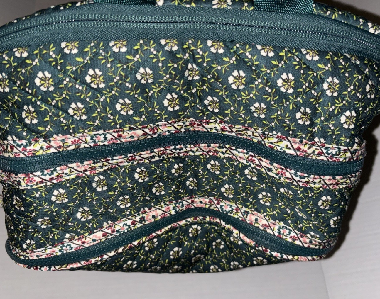 Vera Bradley Cotton Large Bancroft Backpack Bag Mistletoe Lattice NWT