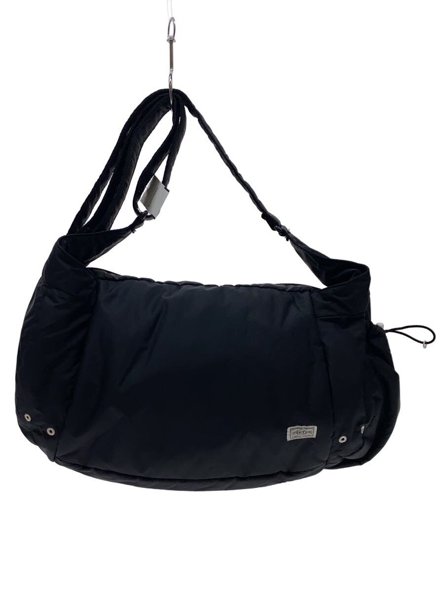 Authentic PORTER Black Shoulder Bag 16cm Depth 22cm Height 28.5cm Width