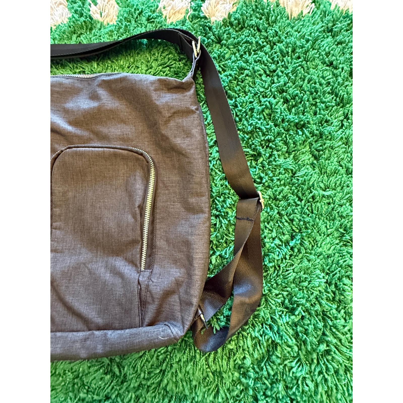 Prestige Messenger Bag Unisex Large Grey Excellent Crossbody Laptop Travel Case