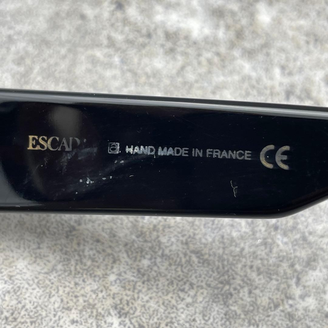ESCADA Black Oval Sunglasses – Used, Minor Signs of Wear